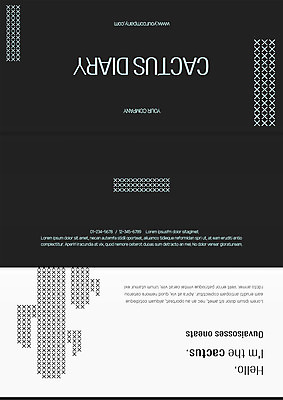 템플릿 편집 표지디자인 북디자인 출판디자인 표지 리플렛 북커버 3단접지 선인장 팜플렛 사람없음 이미지템플릿 AI파일 식물 파일형식 벡터