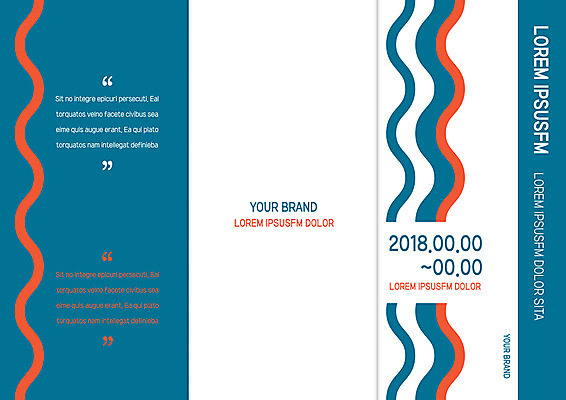 템플릿 편집 표지디자인 북디자인 출판디자인 표지 리플렛 북커버 비즈니스 3단접지 팜플렛 사람없음 물결무늬 이미지템플릿 AI파일 물결 무늬 파일형식 벡터