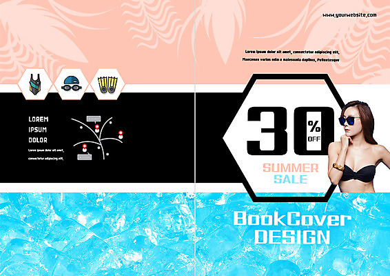 PSD 템플릿 편집 표지디자인 북디자인 출판디자인 여자 표지 리플렛 북커버 한명 이벤트 팜플렛 상반신 20대 성인 여름 여름휴가 바캉스 쇼핑 비키니 선글라스 뷰티 세일 얼음 한국인 물안경 오리발 수영모 약도 의료성형뷰티 성인여자한명만 이미지템플릿 자연요소 1 계절 수영복 안경 지도 휴가 사람 동양인 청년 수영용품 여자한명만 성인여자만 파일형식 여름_계절