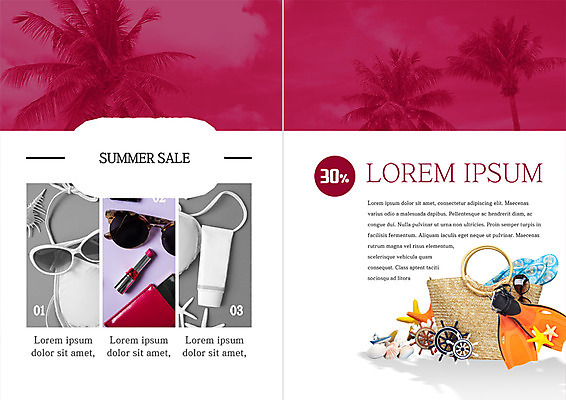 PSD 템플릿 편집 표지디자인 북디자인 출판디자인 내지 리플렛 북커버 조개 불가사리 이벤트 팜플렛 사람없음 여름 여름휴가 바캉스 쇼핑 선글라스 야자수 뷰티 세일 립스틱 핸드백 쪼리 선크림 오리발 키_배핸들 이미지템플릿 나무 계절 안경 가방 휴가 어패류 극피동물 화장품 샌들 핸들 파일형식 여름_계절