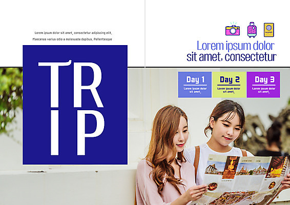 PSD 템플릿 편집 표지디자인 북디자인 출판디자인 여자 내지 리플렛 여행 북커버 팜플렛 상반신 20대 성인 두명 친구 카메라 캐리어 한국인 여권 여행지도 성인여자만 이미지템플릿 지도 관계 사람 동양인 청년 전자제품 여행가방 여자만 성인만 파일형식