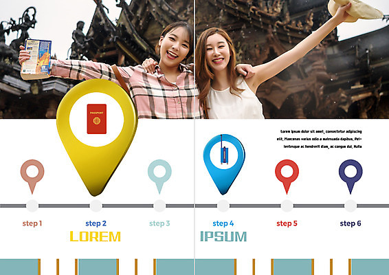 PSD 템플릿 편집 표지디자인 북디자인 출판디자인 여자 내지 리플렛 여행 북커버 어깨동무 웃음 팜플렛 상반신 20대 성인 두명 친구 한국인 가이드북 여권 성인여자만 이미지템플릿 포즈 관계 표정 사람 동양인 청년 여자만 성인만 파일형식