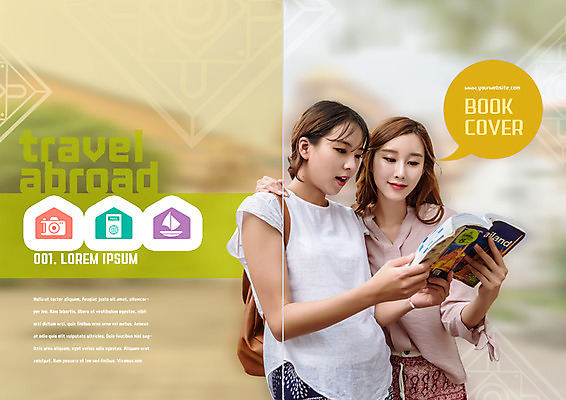 PSD 템플릿 편집 표지디자인 북디자인 출판디자인 여자 표지 리플렛 여행 말풍선 북커버 팜플렛 상반신 20대 성인 두명 친구 카메라 한국인 돛단배 가이드북 여권 성인여자만 이미지템플릿 배_교통 관계 사람 동양인 청년 전자제품 여자만 성인만 파일형식