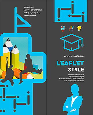 PSD 템플릿 편집 표지디자인 북디자인 출판디자인 여자 교육 표지 남자 실루엣 리플렛 2단접지 북커버 학사모 전구 자 팜플렛 연필 지구본 점프 컴파스 이미지템플릿 모자_잡화 졸업 모션 문구용품 학용품 촬영기법 사람 필기구 파일형식