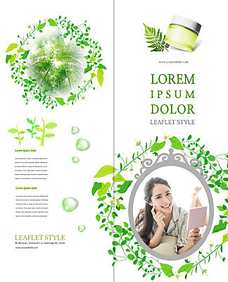 PSD 템플릿 편집 표지디자인 북디자인 출판디자인 여자 표지 엎드리기 리플렛 2단접지 북커버 나뭇잎 한명 웃음 팜플렛 20대 성인 뷰티 한국인 물방울 피부관리 손거울 수분크림 성인여자한명만 이미지템플릿 1 잎 모션 표정 사람 동양인 청년 화장품 거울 여자한명만 성인여자만 파일형식