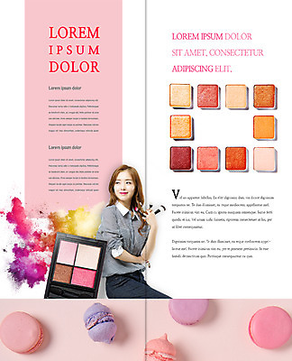 PSD 템플릿 편집 표지디자인 북디자인 출판디자인 여자 내지 리플렛 2단접지 북커버 한명 팜플렛 상반신 20대 성인 화장 뷰티 한국인 붓 메이크업아티스트 아이섀도 마카롱 성인여자한명만 이미지템플릿 직업 1 디저트 사람 동양인 청년 화장품 여자한명만 성인여자만 파일형식