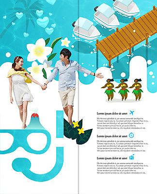 PSD 템플릿 편집 표지디자인 북디자인 커플 출판디자인 여자 남자 꽃 내지 리플렛 바다 여행 2단접지 북커버 팜플렛 여러명 20대 성인 여름 여름휴가 바캉스 항구 손잡기 한국인 신혼여행 보트 하와이 스노클링용품 하와이춤 성인만 이미지템플릿 식물 계절 스포츠용품 다수 결혼 배_교통 관계 교통시설 모션 휴가 사람 동양인 청년 미국 춤 스노클링 파일형식 여름_계절