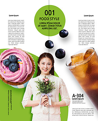 PSD 템플릿 편집 표지디자인 북디자인 출판디자인 여자 내지 리플렛 꽃다발 2단접지 북커버 과일 잔 한명 웃음 팜플렛 상반신 20대 성인 한국인 컵케이크 블루베리 머핀 아이스커피 성인여자한명만 이미지템플릿 1 식기 꽃 커피 빵 표정 사람 동양인 청년 케이크 여자한명만 성인여자만 파일형식