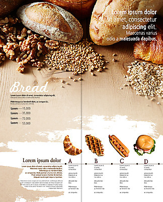 PSD 템플릿 편집 표지디자인 북디자인 출판디자인 내지 리플렛 2단접지 북커버 곡류 샌드위치 팜플렛 사람없음 햄버거 소시지 바게트 호두 와플 이미지템플릿 음식 빵 디저트 패스트푸드 견과류 가공식품 파일형식