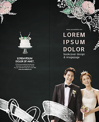PSD 템플릿 편집 표지디자인 북디자인 커플 출판디자인 여자 표지 남자 신부 리플렛 부케 웨딩드레스 신랑 결혼 2단접지 북커버 웃음 정장 턱시도 팜플렛 상반신 20대 성인 두명 한국인 웨딩케이크 커플반지 성인만 이미지템플릿 드레스 옷 꽃다발 관계 표정 사람 동양인 이벤트 청년 케이크 반지 파일형식