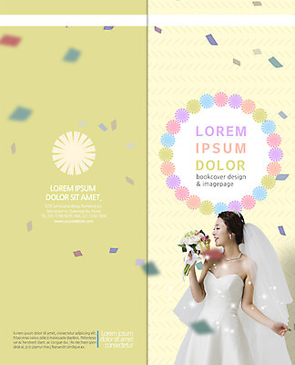 PSD 템플릿 편집 표지디자인 북디자인 출판디자인 여자 표지 신부 리플렛 부케 웨딩드레스 결혼 2단접지 북커버 한명 팜플렛 상반신 성인 30대 한국인 성인여자한명만 이미지템플릿 1 드레스 꽃다발 사람 동양인 이벤트 장년 여자한명만 성인여자만 파일형식