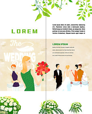 PSD 템플릿 편집 표지디자인 북디자인 커플 출판디자인 여자 남자 꽃 내지 신부 리플렛 부케 신랑 결혼 2단접지 북커버 결혼식 나뭇잎 팜플렛 여러명 성인 웨딩케이크 하객 이미지템플릿 식물 꽃다발 다수 잎 관계 사람 이벤트 케이크 고객 파일형식