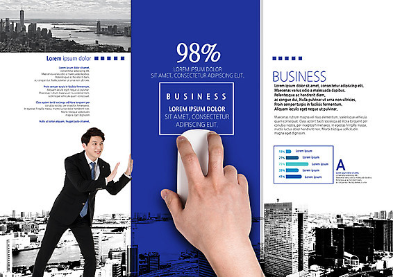 PSD 템플릿 편집 표지디자인 북디자인 손 출판디자인 남자 내지 리플렛 북커버 비즈니스 3단접지 한손 빌딩 팜플렛 20대 성인 두명 신체부위 한국인 도시 마우스 비즈니스맨 이미지템플릿 사람 동양인 청년 건물 컴퓨터용품 직장인 파일형식