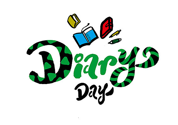 PSD 영어 일러스트 캘리그라피 글자캘리그라피 사람없음 책 연필 다이어리 데이 다이어리데이 국내일러스트 문자 기념일 데이이벤트 학용품 필기구 사무용품 파일형식