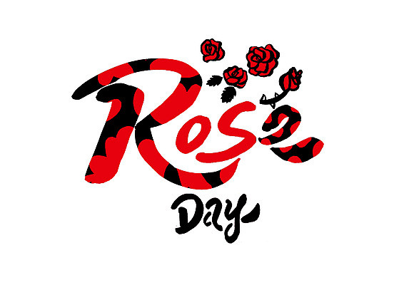 PSD 영어 일러스트 캘리그라피 글자캘리그라피 사람없음 장미 데이 로즈데이 국내일러스트 문자 기념일 꽃 데이이벤트 파일형식