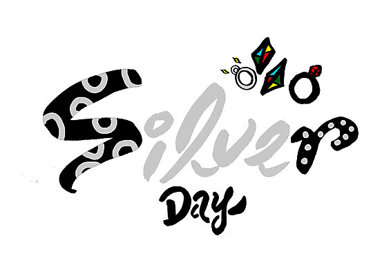 PSD 영어 일러스트 캘리그라피 글자캘리그라피 사람없음 반지 데이 실버데이 국내일러스트 문자 기념일 장신구 파일형식