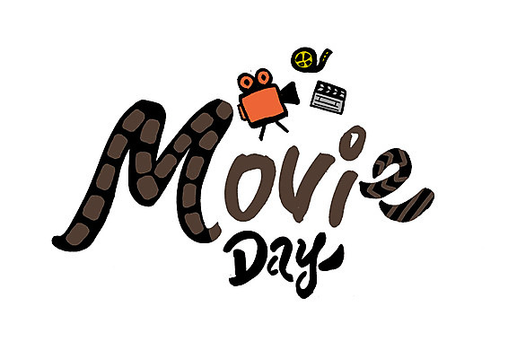 PSD 영어 일러스트 캘리그라피 글자캘리그라피 사람없음 카메라 클래퍼보드 필름 영화 데이 영사기 무비데이 국내일러스트 문자 기념일 데이이벤트 문화예술 전자제품 파일형식