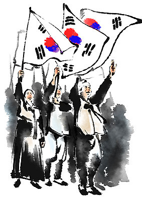 전신 PSD 여자 남자 일러스트 캘리그라피 서기 여러명 성인 만세 한국사 태극기 한복 삼일절 애국심 광복절 독립운동 독립운동가 국내일러스트 한국전통 다수 모션 사람 공휴일 역사 국기 전통의상 국경일 파일형식