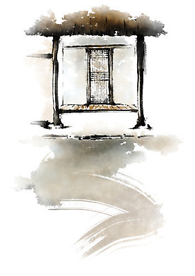 PSD 한국문화 한국전통 전통문화 일러스트 캘리그라피 붓터치 한옥 초가집 사람없음 전통문 전통문살 국내일러스트 동양문화 전통 문화 고건축 한국 문 문살 파일형식