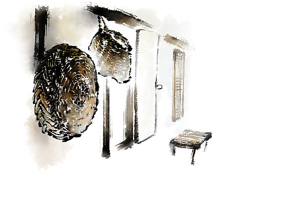 PSD 한국문화 한국전통 전통문화 고건축 일러스트 캘리그라피 한옥 사람없음 광주리 평상 국내일러스트 동양문화 전통 건축물 문화 한국 바구니 파일형식