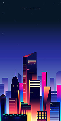 백그라운드 야경 일러스트 빌딩 사람없음 건물 빛 도시풍경 도시 네온 그라데이션 도시백그라운드 국내일러스트 AI파일 건축물 풍경 야간 파일형식 벡터 풍경_경치