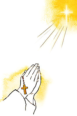 PSD 손 기독교 종교 십자가 일러스트 수채화 한명 신체부위 기도 번짐 묵주 국내일러스트 1 종교용품 사람 파일형식 효과