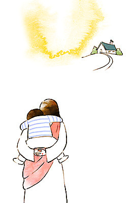 전신 PSD 남자 기독교 종교 어린이 일러스트 수채화 주택 상반신 성인 두명 교회 예수 번짐 업기 배웅 국내일러스트 종교건축 모션 사람 건물 신_종교 파일형식 효과