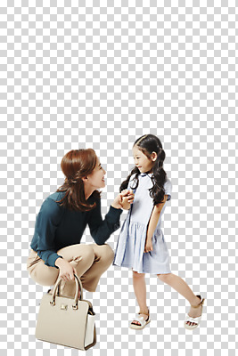 전신 편집이미지 여자 딸 어린이 모녀 엄마 서기 앉기 소녀 20대 성인 두명 옆모습 마주보기 한국인 핸드백 PNG 여자만 편집소스 뷰포인트 가방 가족 모션 사람 동양인 청년 파일형식
