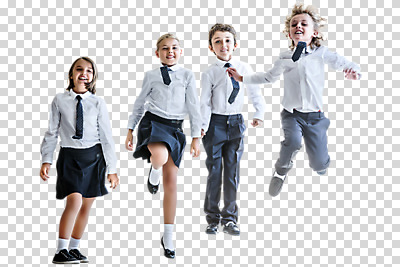전신 서양인 외국인 편집이미지 학생 여자 남자 교복 어린이 서기 여러명 앞모습 10대 친구 점프 PNG 편집소스 옷 뷰포인트 다수 관계 모션 청소년 사람 인종 파일형식