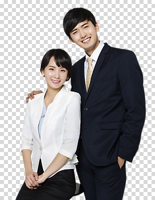 편집이미지 여자 남자 서기 미소 앉기 상반신 20대 성인 두명 앞모습 한국인 비즈니스맨 비즈니스우먼 PNG 성인만 어깨에손 편집소스 뷰포인트 비즈니스 모션 표정 사람 동양인 청년 직장인 파일형식