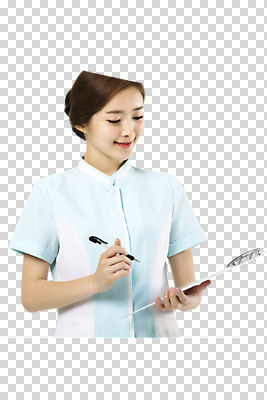 편집이미지 여자 의학 한명 서기 미소 들기 상반신 20대 성인 앞모습 한국인 간호사 PNG 서류판 성인여자한명만 편집소스 1 뷰포인트 모션 표정 사람 동양인 청년 사무용품 의료진 여자한명만 성인여자만 파일형식