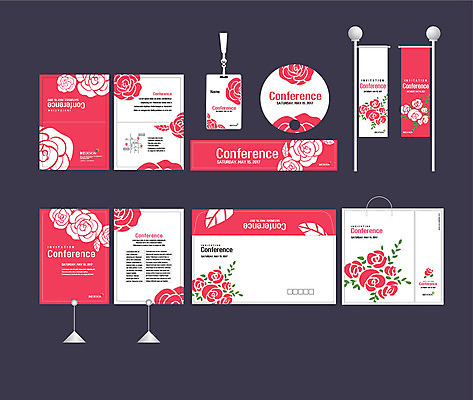 템플릿 배너템플릿 분홍색 이벤트 사람없음 세트 쇼핑백 장미 현수막 전단 엽서 초대장 패키지 약도 사원증 박람회 손부채 기업홍보 소봉투 행사세트 행사템플릿 AI파일 배너 꽃 컬러 지도 가방 비즈니스 편지봉투 카드_감사 편지 홍보물 파일형식 벡터