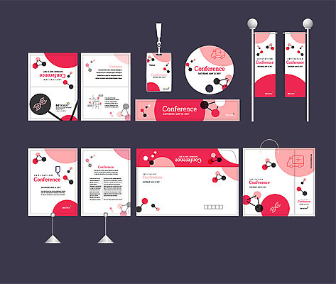 템플릿 배너템플릿 분홍색 이벤트 사람없음 세트 쇼핑백 현수막 원형 전단 엽서 초대장 패키지 약도 사원증 박람회 손부채 기업홍보 소봉투 행사세트 행사템플릿 AI파일 도형 배너 컬러 지도 가방 비즈니스 편지봉투 카드_감사 편지 홍보물 파일형식 벡터