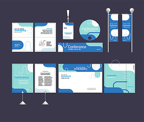 템플릿 배너템플릿 무늬 곡선 이벤트 사람없음 파란색 세트 쇼핑백 현수막 전단 엽서 초대장 패키지 약도 사원증 박람회 손부채 기업홍보 소봉투 행사세트 행사템플릿 AI파일 배너 선 컬러 지도 가방 비즈니스 편지봉투 카드_감사 편지 홍보물 파일형식 벡터