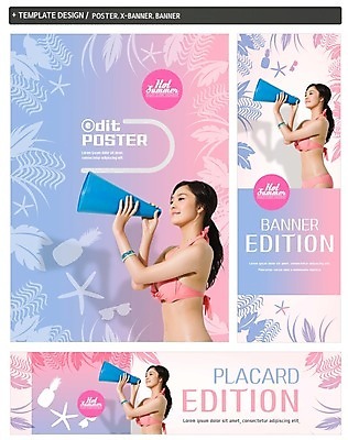 PSD 배너 배너템플릿 여자 가로배너 ZIP 포스터 세로배너 여행 나뭇잎 불가사리 한명 상반신 20대 성인 옆모습 여름 여름휴가 바캉스 세트 비키니 선글라스 확성기 한국인 현수막 파인애플 성인여자한명만 템플릿 1 계절 수영복 안경 뷰포인트 잎 과일 휴가 극피동물 사람 동양인 청년 가로 세로 열대과일 여자한명만 성인여자만 파일형식 여름_계절