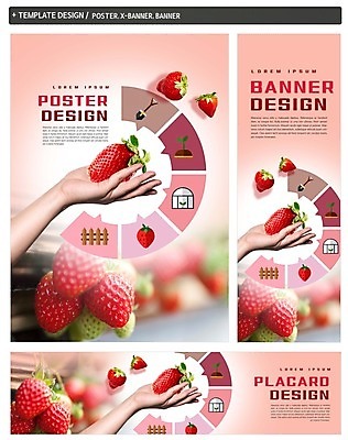 PSD 손 배너 배너템플릿 가로배너 ZIP 포스터 세로배너 과일 딸기 한손 한명 들기 신체부위 울타리 세트 현수막 삽 유기농 템플릿 1 웰빙 모션 사람 가로 세로 담장 파일형식