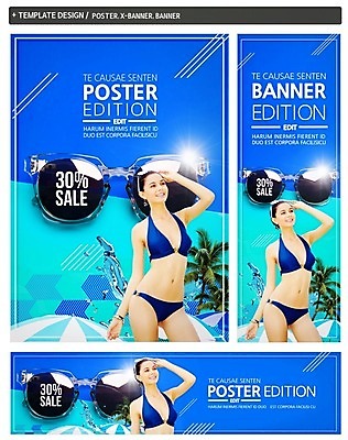 PSD 서양인 배너 배너템플릿 여자 가로배너 ZIP 포스터 세로배너 한명 20대 성인 여름 여름휴가 바캉스 세트 비키니 선글라스 야자수 세일 현수막 성인여자한명만 외국인 나무 템플릿 1 계절 수영복 안경 휴가 사람 청년 가로 세로 여자한명만 성인여자만 파일형식 여름_계절