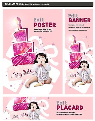 PSD 배너 배너템플릿 여자 가로배너 ZIP 포스터 세로배너 촛불 한명 앉기 선물상자 세트 고깔모자 한국인 현수막 아기 생일케이크 여자아기한명만 템플릿 모자_잡화 1 초 모션 선물 사람 동양인 가로 세로 상자 케이크 여자한명만 여자아기만 파일형식