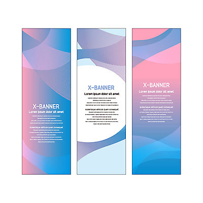 템플릿 배너 배너템플릿 세로배너 분홍색 곡선 그래픽백그라운드 사각프레임 사람없음 그래픽 파란색 현수막 배너세트 엑스배너 AI파일 선 컬러 백그라운드 프레임 세로 세트 사각형 파일형식 벡터