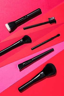 포토 JPG 스튜디오촬영 컬러 실내 사람없음 컬러풀 뷰티 화장품 브러쉬세트 눈썹브러쉬 국내포토 아이섀도브러쉬 내부 화장용품 메이크업브러쉬 파일형식