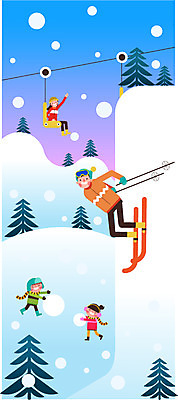 전신 나무 여자 남자 어린이 여행 겨울 일러스트 가족 휴가 스키 가족여행 서기 앉기 여러명 성인 설원 눈 스키리프트 국내일러스트 AI파일 자연요소 식물 계절 다수 관계 모션 날씨 겨울스포츠 눈_날씨 사람 리프트 파일형식 벡터