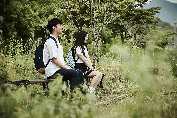 포토 JPG 주간 나무 학생 커플 응시 공원 여자 남자 교복 벤치 데이트 미소 앉기 상반신 20대 성인 야외 두명 옆모습 아웃포커스 한국인 국내포토 자연요소 식물 시선 옷 공공시설 뷰포인트 의자 관계 모션 촬영기법 표정 사람 동양인 청년 파일형식