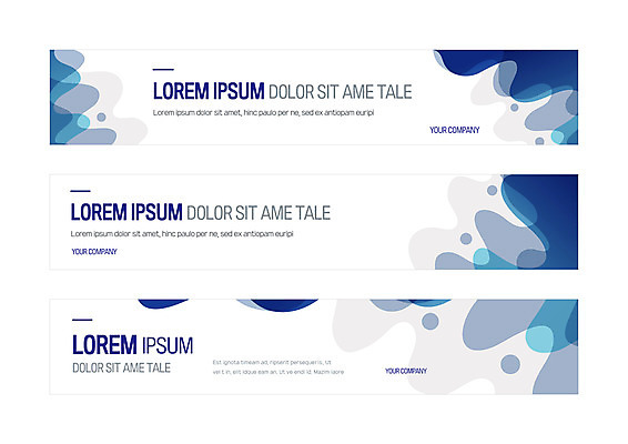 템플릿 배너템플릿 가로배너 물결 사각프레임 사람없음 파란색 현수막 배너세트 AI파일 배너 컬러 프레임 가로 세트 사각형 파일형식 벡터