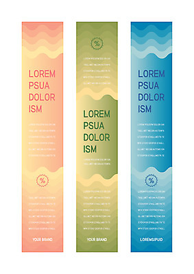 템플릿 배너템플릿 세로배너 물결 사각프레임 사람없음 현수막 그라데이션 물결무늬 배너세트 AI파일 배너 무늬 프레임 세로 세트 사각형 파일형식 벡터