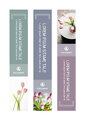 도형 템플릿 배너템플릿 꽃 세로배너 사각프레임 사람없음 튤립 현수막 배너세트 AI파일 식물 배너 프레임 세로 세트 사각형 파일형식 벡터