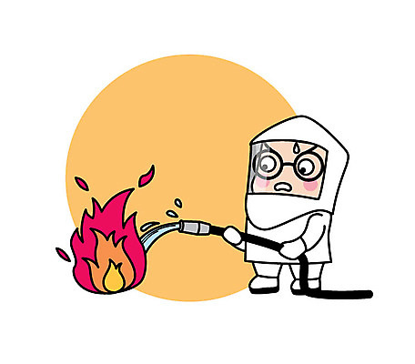 전신 캐릭터 남자 스티커 일러스트 불 직업캐릭터 한명 서기 성인 과학자 방화복 소방호스 일러캐릭터 AI파일 자연요소 직업 1 과학 모션 사람 호스 학자 파일형식 벡터