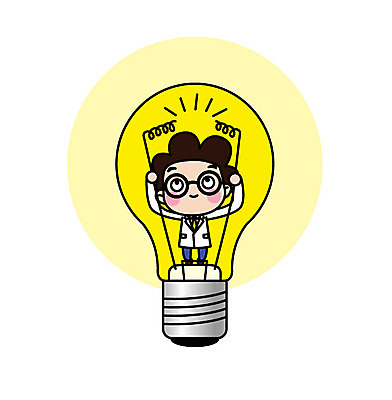 전신 캐릭터 남자 스티커 일러스트 전구 직업캐릭터 한명 서기 성인 전기에너지 과학자 필라멘트 일러캐릭터 AI파일 직업 1 과학 모션 사람 에너지 학자 파일형식 벡터