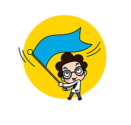 전신 캐릭터 남자 스티커 일러스트 직업캐릭터 한명 서기 성인 깃발 과학자 흔들림 일러캐릭터 AI파일 직업 1 과학 모션 사람 학자 파일형식 벡터