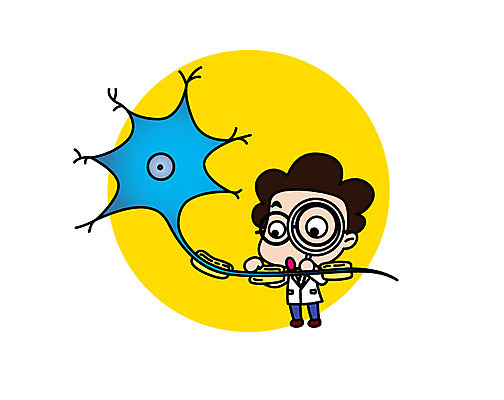 전신 캐릭터 남자 스티커 일러스트 돋보기 직업캐릭터 한명 서기 성인 모형 관찰 과학자 신경 일러캐릭터 AI파일 직업 1 과학 모션 사람 학자 파일형식 벡터