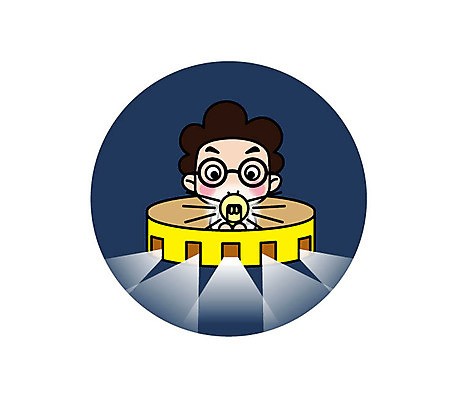 캐릭터 남자 스티커 일러스트 전구 직업캐릭터 실험 한명 상반신 성인 빛 과학자 일러캐릭터 AI파일 직업 1 과학 사람 학자 파일형식 벡터